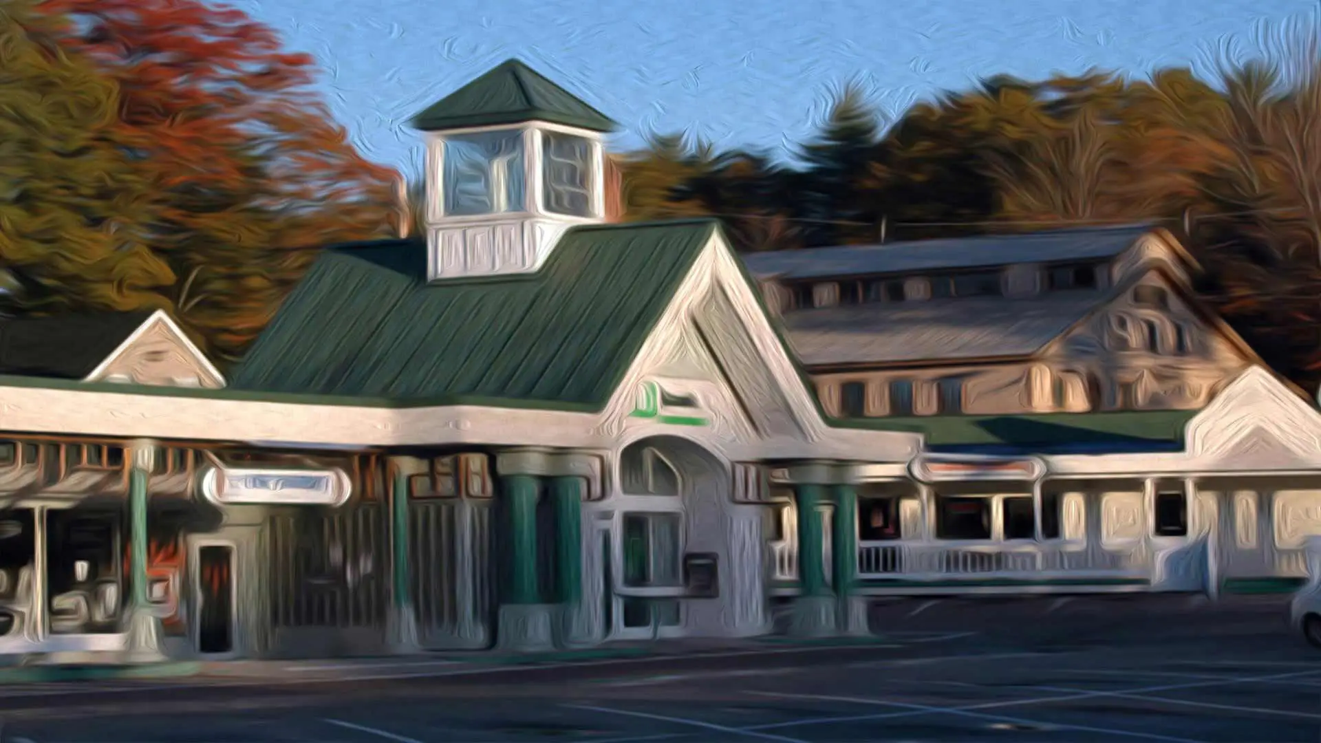 TD Bank and parking lot